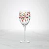 Kate Spade Drinkware It's Raining Confetti Wine Glass