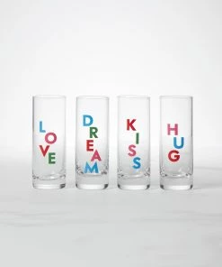 Kate Spade Accessories Celebrate 4-Piece Shot Glass Set