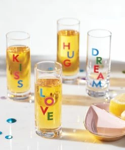 Kate Spade Accessories Celebrate 4-Piece Shot Glass Set