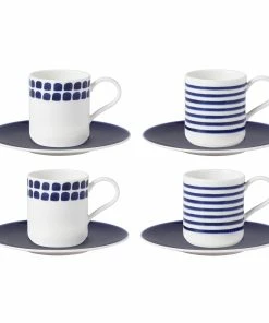 Kate Spade Dinnerware Charlotte St 4PC Espresso Cups