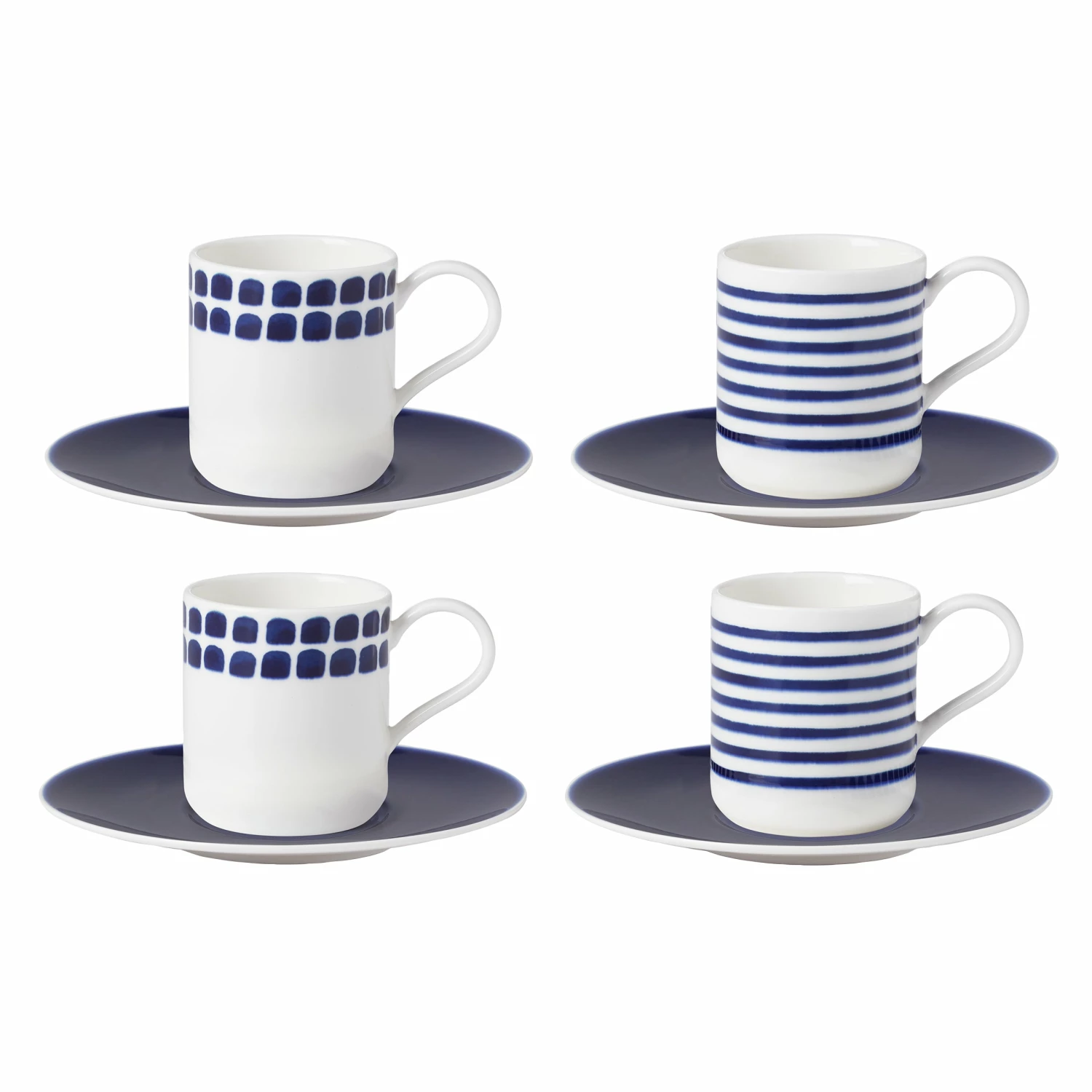 Kate Spade Dinnerware Charlotte St 4PC Espresso Cups