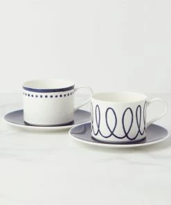 Kate Spade Charlotte Street Cup & Saucer Set