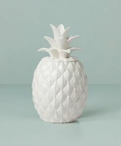 Lenox Wicker Creek Pineapple Cookie Jar Dinnerware