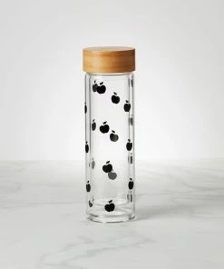 Kate Spade Apple Toss Glass Hydration Bottle