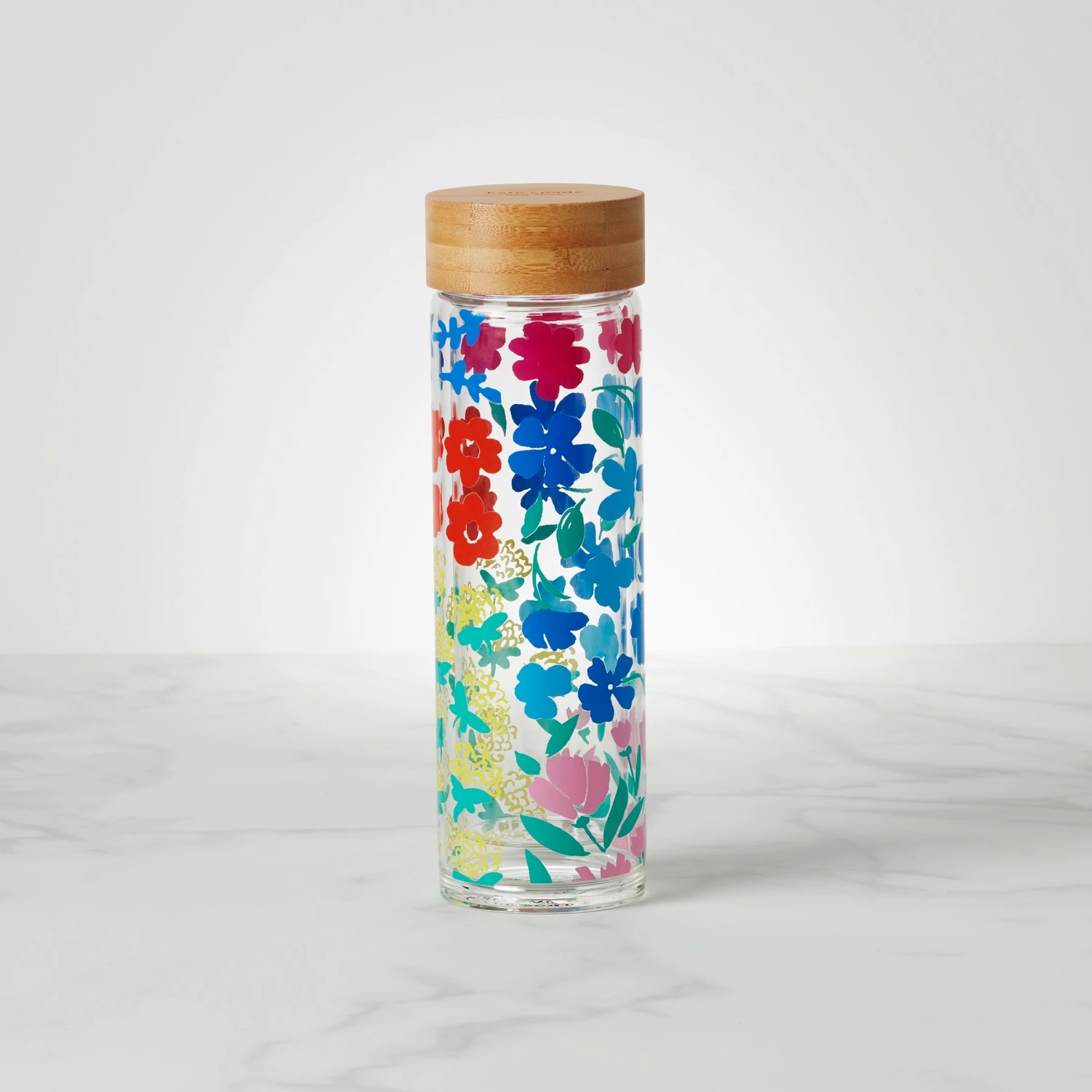 Kate Spade Floral Fields Glass Hydration Bottle Under $50