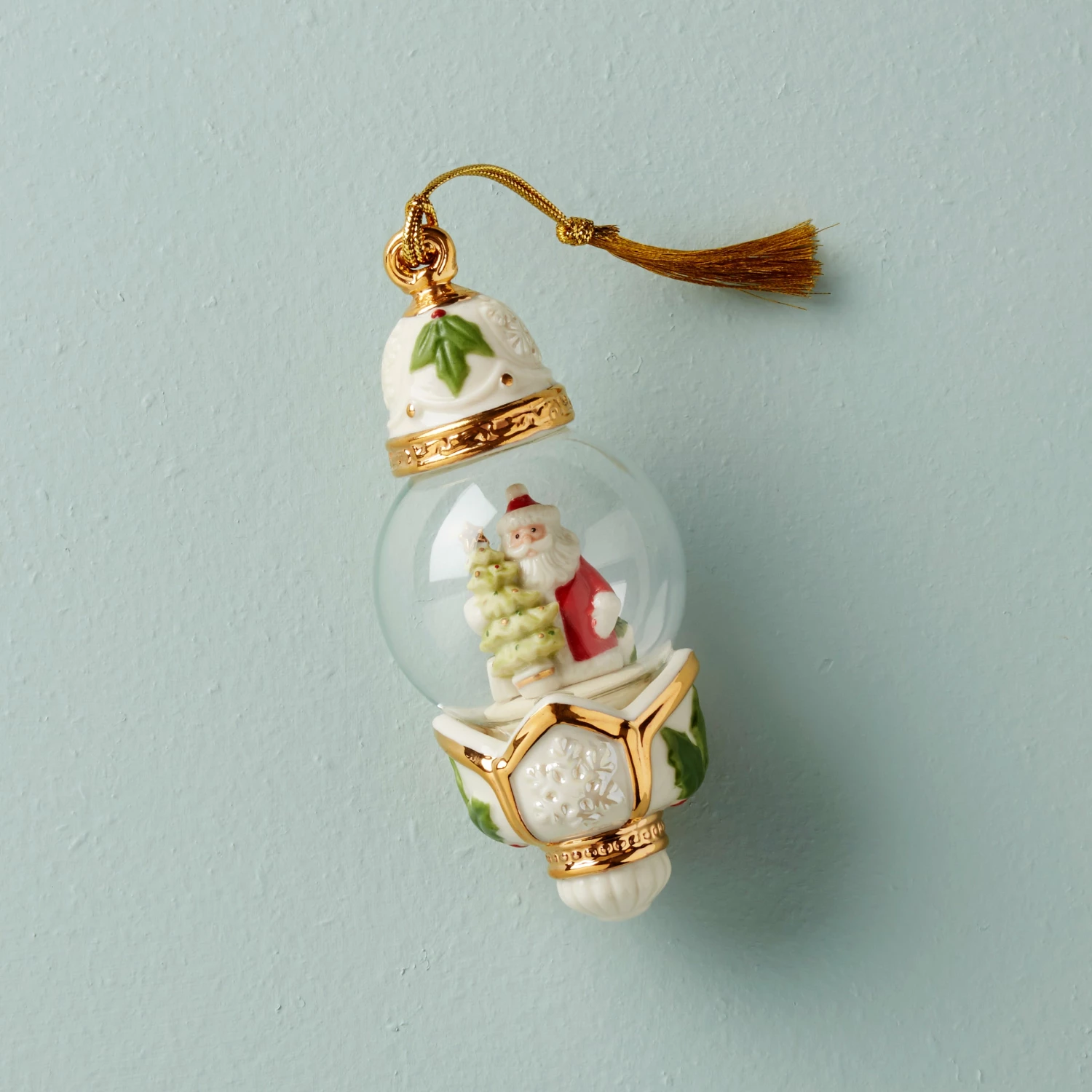 Lenox New Arrivals Santa Globe Ornament