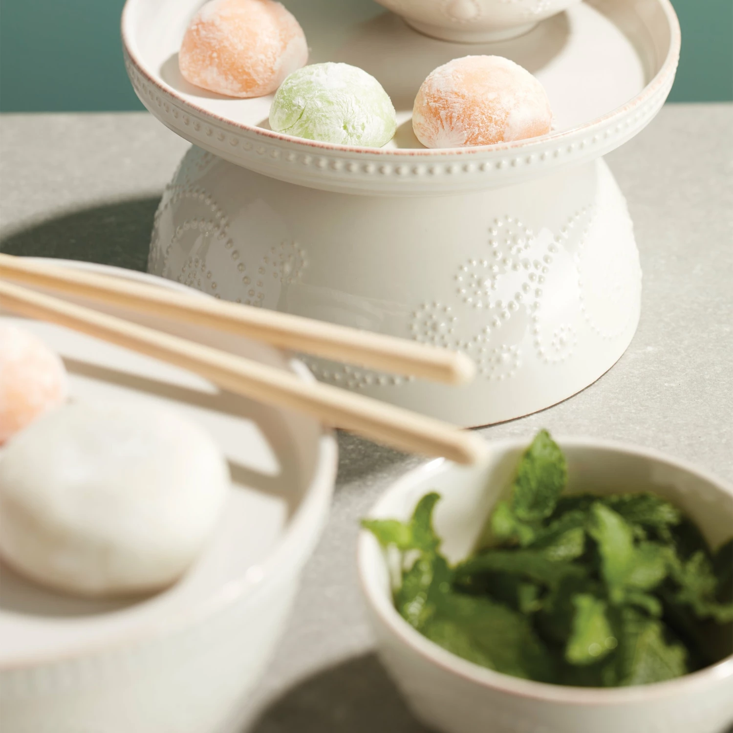 Lenox French Perle 8pc Luna Nesting Dinnerware Set