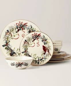 Lenox Winter Greetings 12-Piece Dinnerware Set