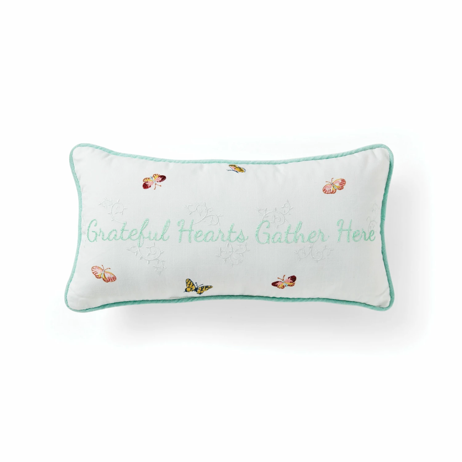 Lenox Home Décor Butterfly Meadow Live Well Pillow 10x20